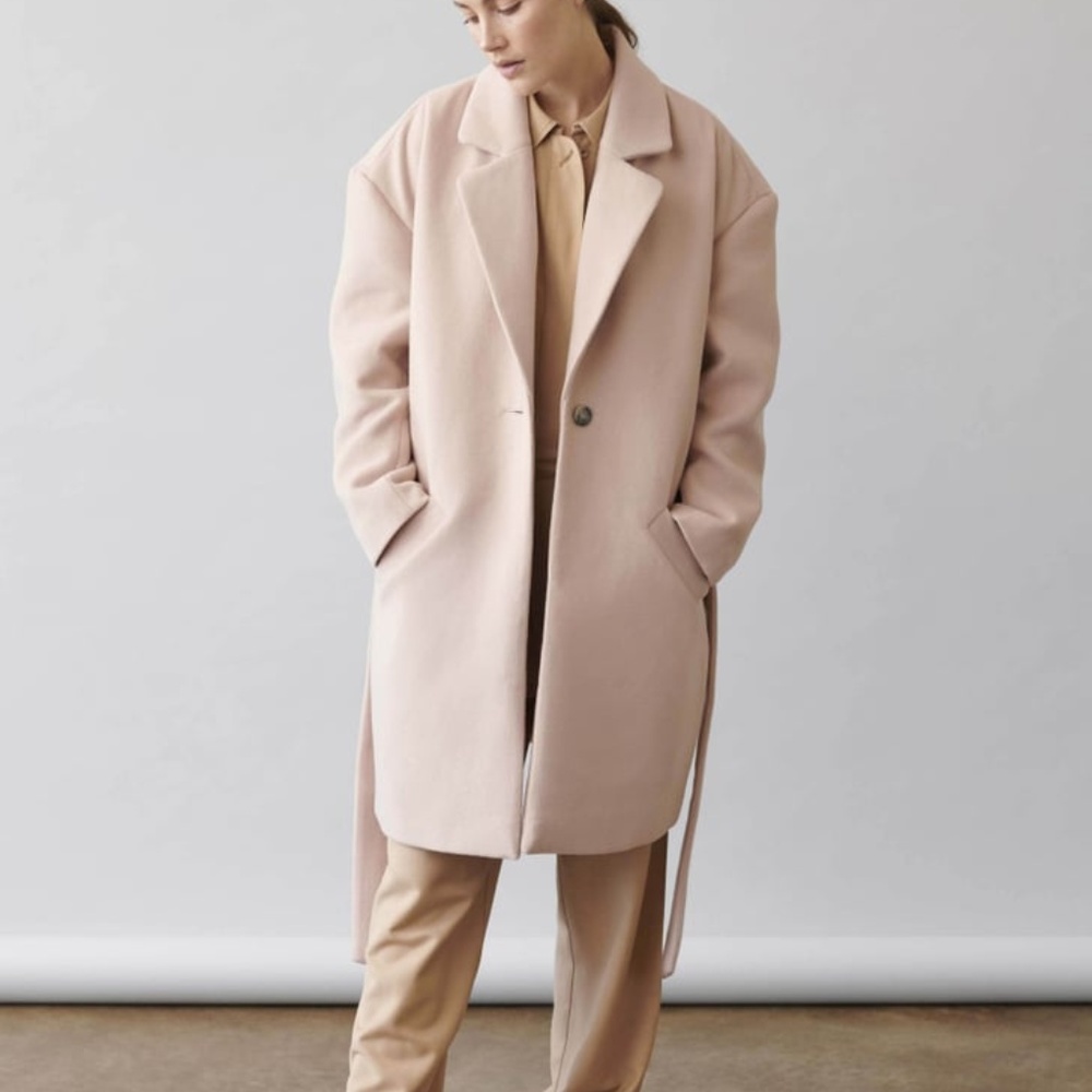 Elizabeth and James Self-Tie TAN Coat NEW W TAGS